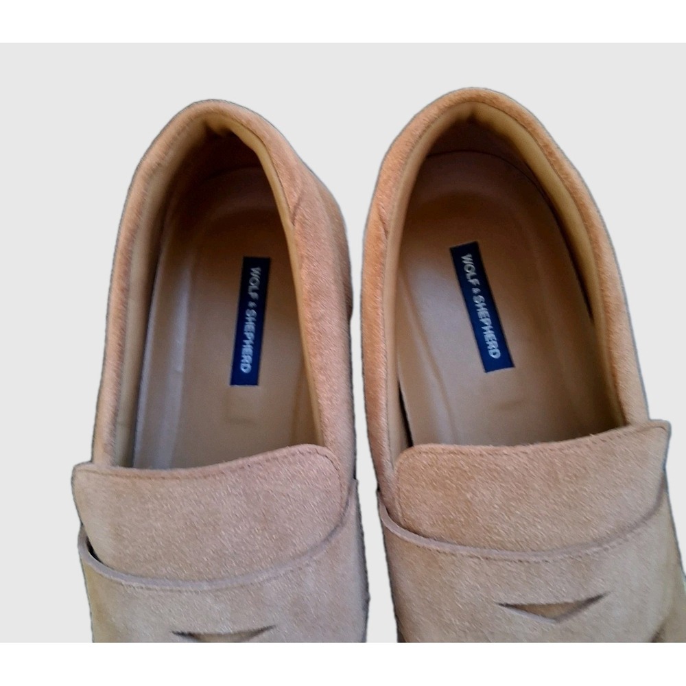 Wolf & Shepherd Men's Size 14 M Closer Penny Loafer Soft Brown Suede Worn Once - Picture 13 of 16